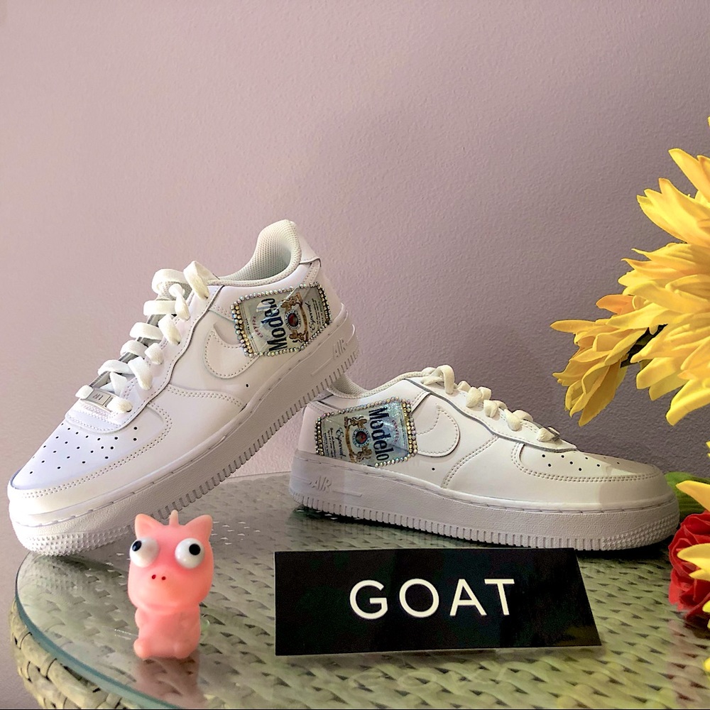 Nike Air Force 1 Low Triple White Modelo 5.5Y Wmn 7 Rare